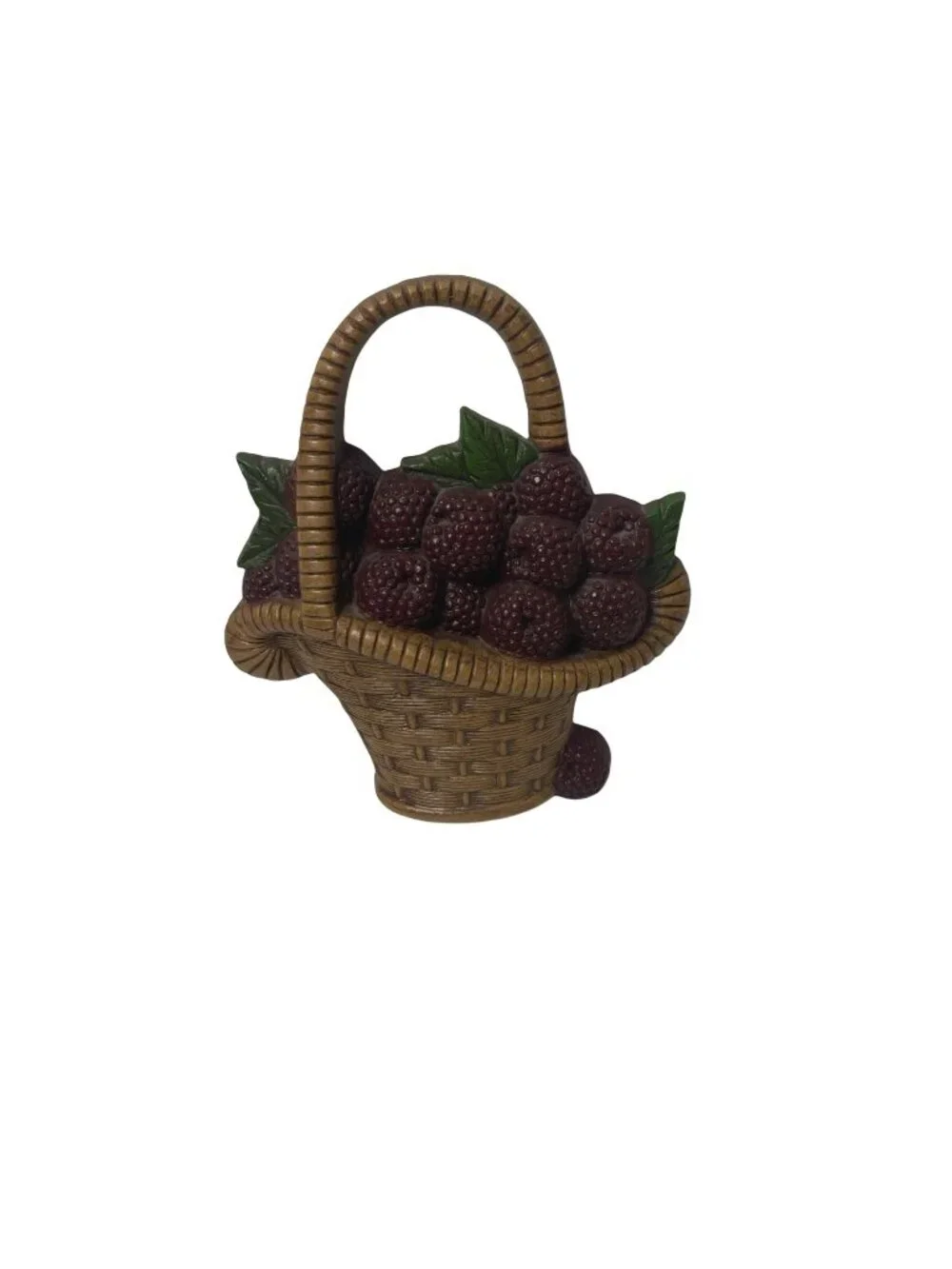 Vintage Burwood Products Co. 1985 Kitchen Decor - Basket of Berries Wall Decor